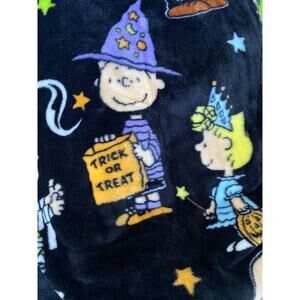 Peanuts Halloween Snoopy Soft Plush Throw Blanket 50x70